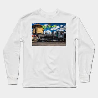 Rio Grande Southern 20 Steam Locomotive at Antonito Colorado Long Sleeve T-Shirt